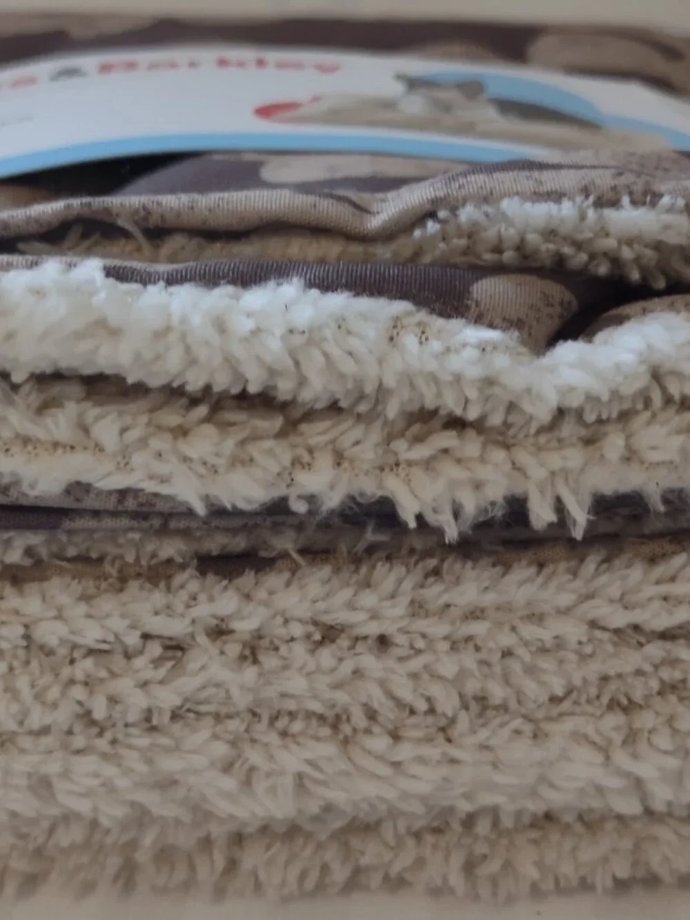 Dog Bed Cover Large Brown & Beige by Boots & Barkley